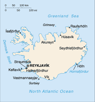 iceland map